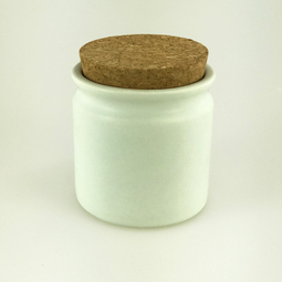 Mintdosen: Keramikdose mit Korken white