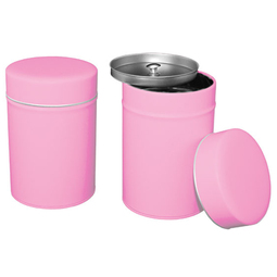Tabakdosen: pink Doppeldeckel