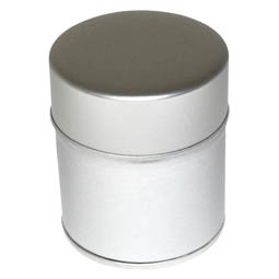 Vorratsbehälter: Runde Stülpdeckeldose aus Weißblech 55/65 mm für Gewürze