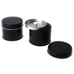 Metalldosen-Hersteller: Mini Doppeldeckel black, Art. 2801