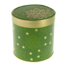 Weissblechdosen: Lebkuchendose green Star