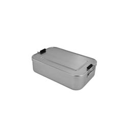 Rechthoekige blikken: Lunchbox aluminium XL, Art. 5102
