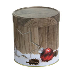 Runde Dosen: Lebkuchendose Holz Stern, Art. 7041