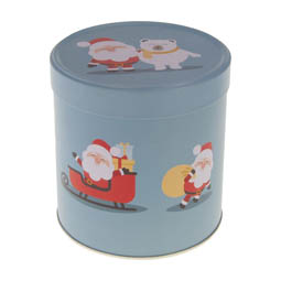 Runde Dosen: Lebkuchendose Santa, Art. 7093