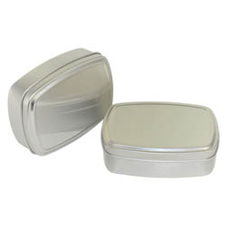 Aluminiumbehälter: Dose, 150 ml, aus Aluminium mit Stülpbdeckel; Stülpdeckeldose, blank, mit Schutzlack.