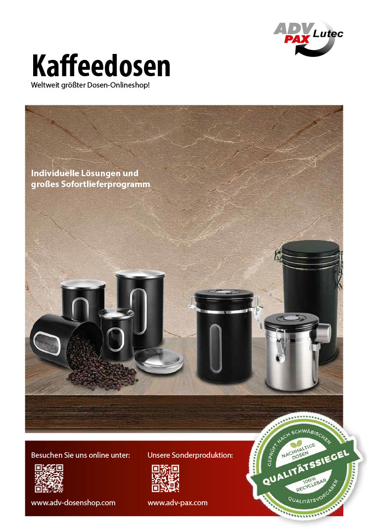 Kaffeedosen Katalog downloaden