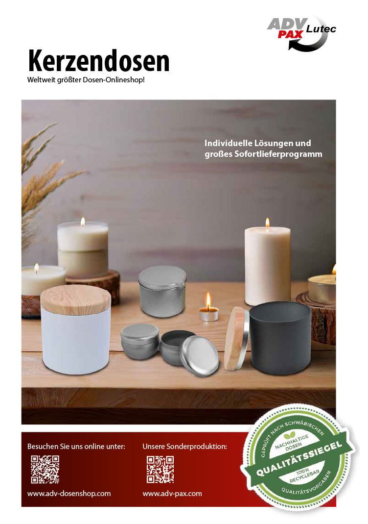 Kerzendosen Katalog downloaden