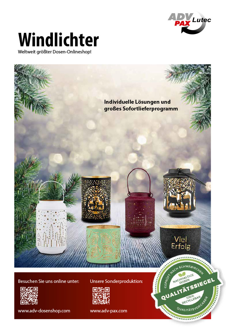 Windlichter Katalog downloaden