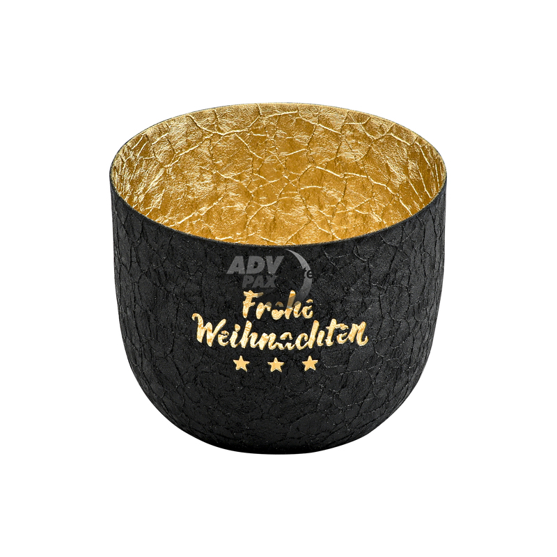 Windlichtschale aus Metall