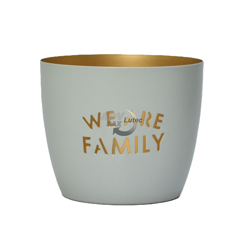 Windlicht Teelichtkerze Teelichthalter Windlichtschale We are Family