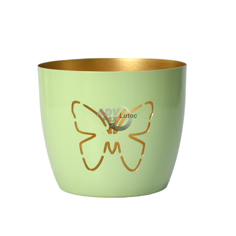 Windlicht Teelichtkerze Teelichthalter Windlichtschale Grünflug