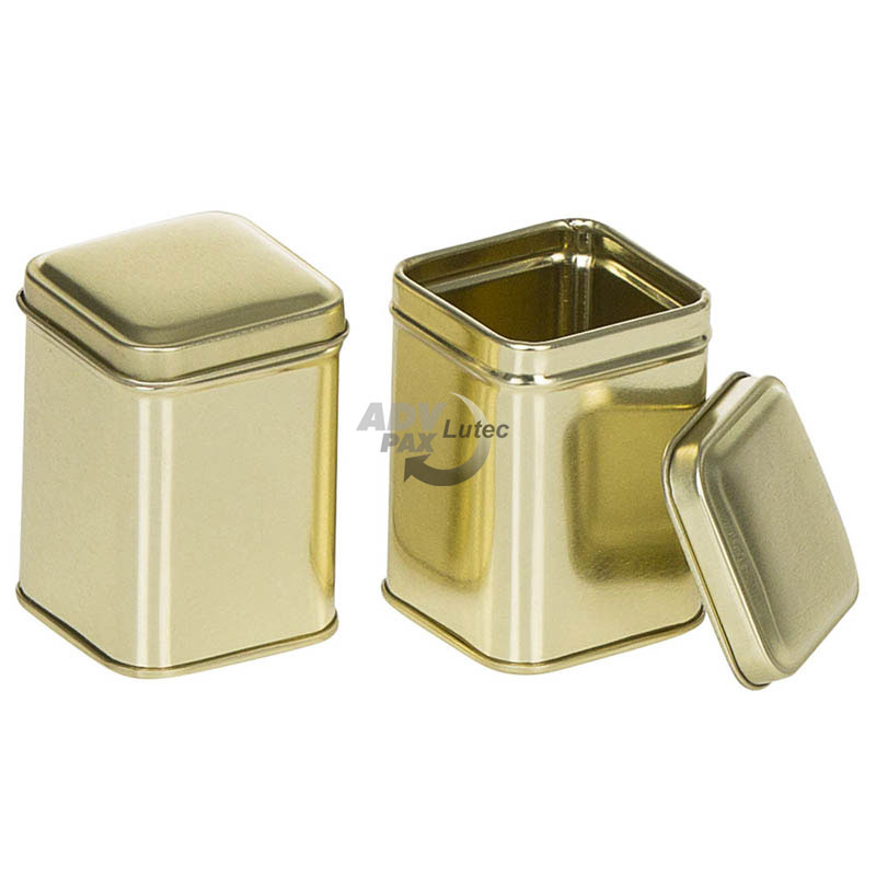 Teedose Gold quadrat 25g