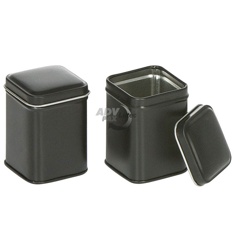 Teedose black quadrat 25g