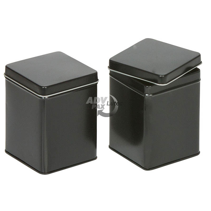 Teedose black Square 100g