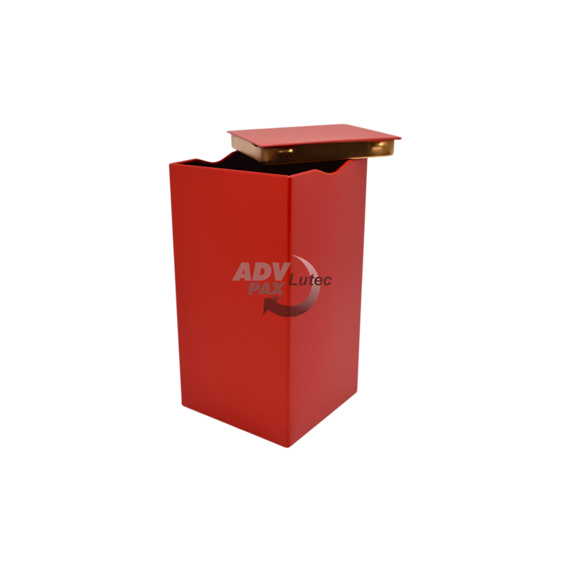 Teedose Teebehälter Vorratsdose Square Box Red XL