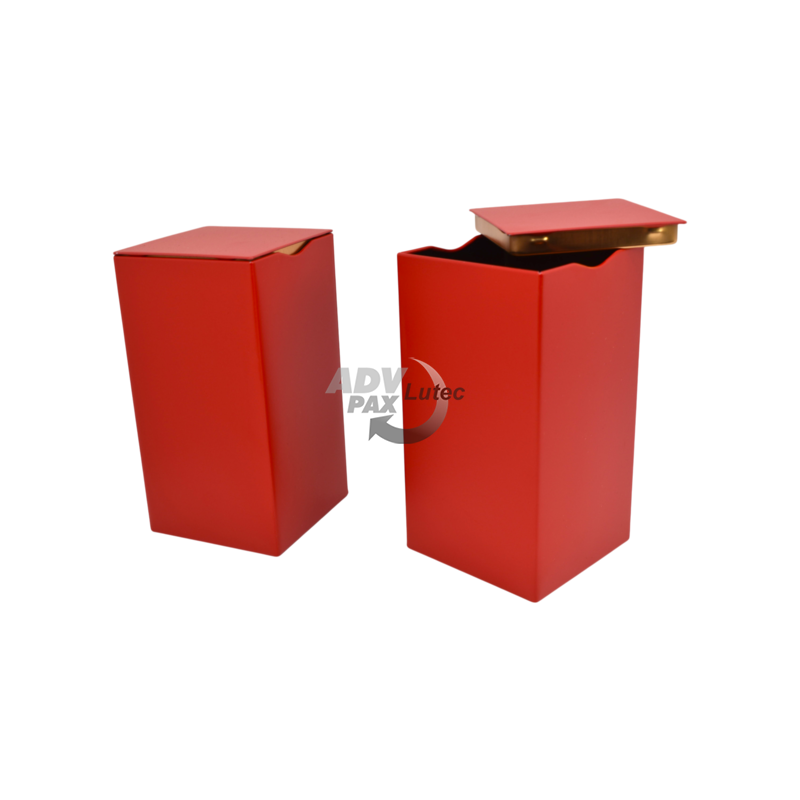 Teedose Teebehälter Vorratsdose Square Box Red XL