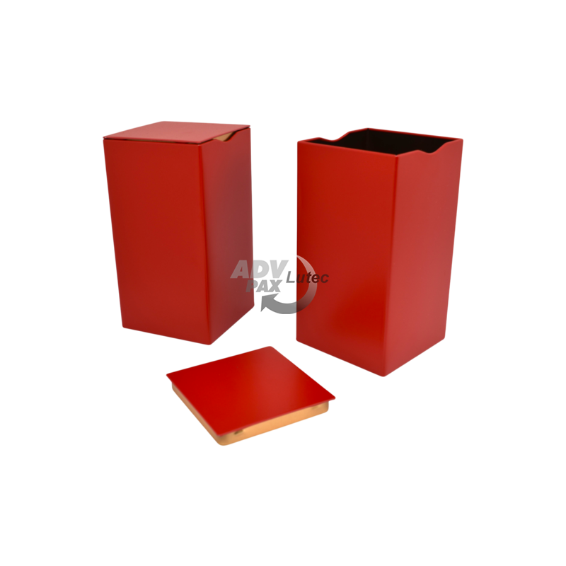 Teedose Teebehälter Vorratsdose Square Box Red XL