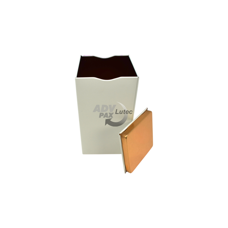 Teedose Teebehälter Vorratsdose Square Box White XL