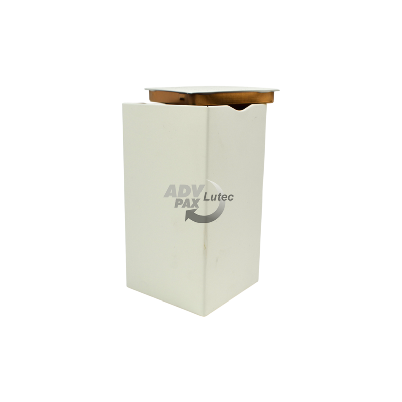 Teedose Teebehälter Vorratsdose Square Box White XL