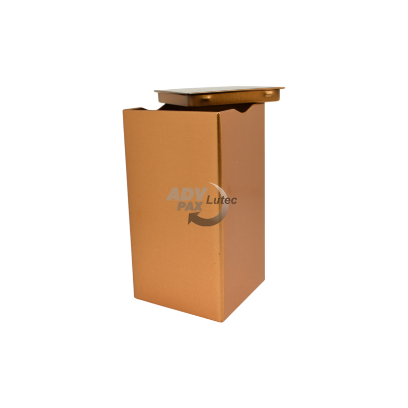 Teedose Teebehälter Vorratsdose Square Box Bronze XL