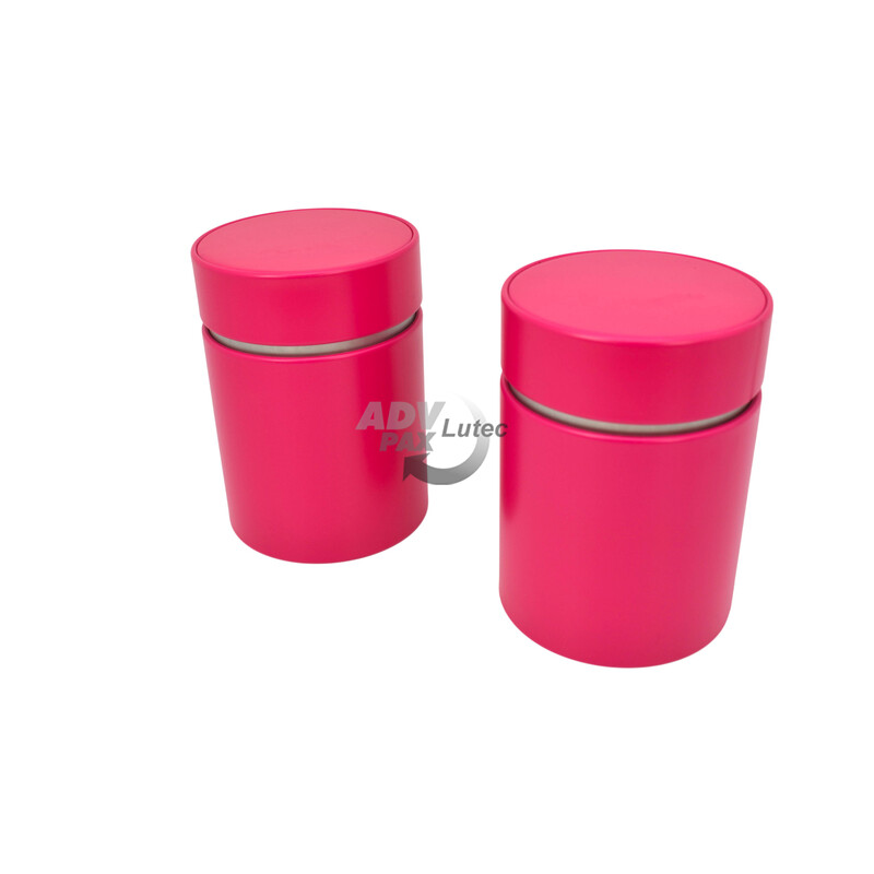 Teedose Teebehälter Vorratsdose pink special rund