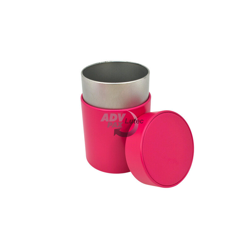 Teedose Teebehälter Vorratsdose pink special rund