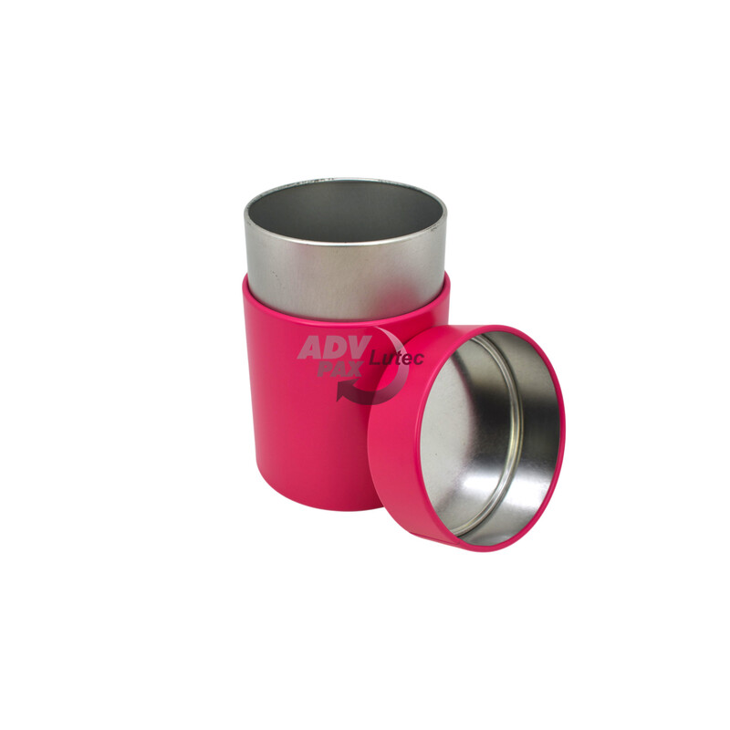 Teedose Teebehälter Vorratsdose pink special rund