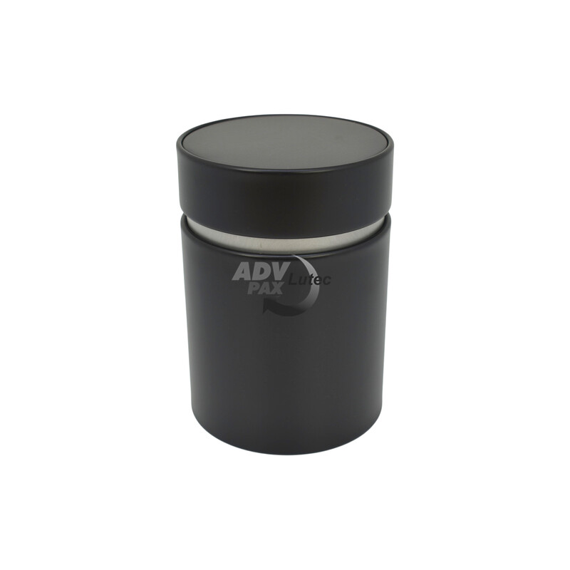 Teedose Teebehälter Vorratsdose black special rund