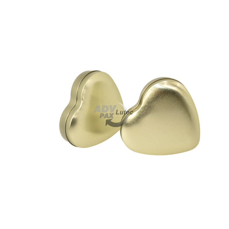 Herzdose Herz Gold