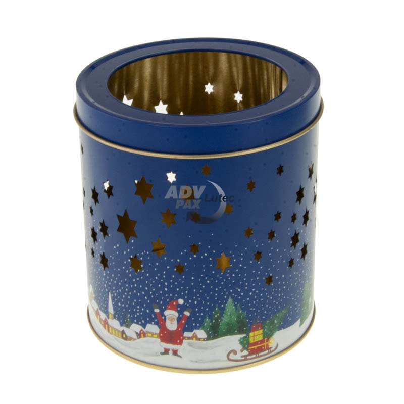 Candle Light Tin blue