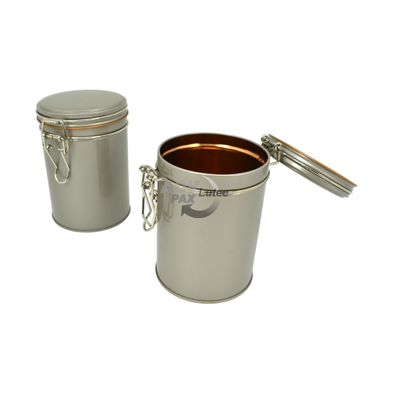 Kaffeedose Teedose Gewürzbehälter Vorratsdose Bügelverschlussdose Silber