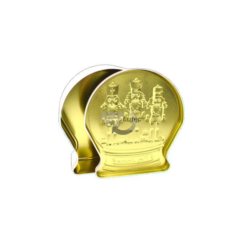 Weihnachtsdose Schneekugel Nussknacker