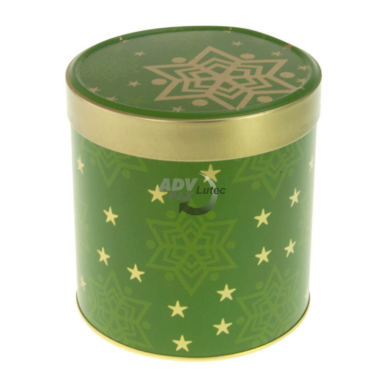 Lebkuchendose Gingerbread Tin Green Star