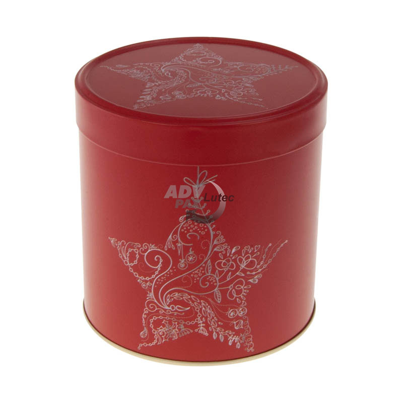 Keksdose Gingerbread Tin Star red