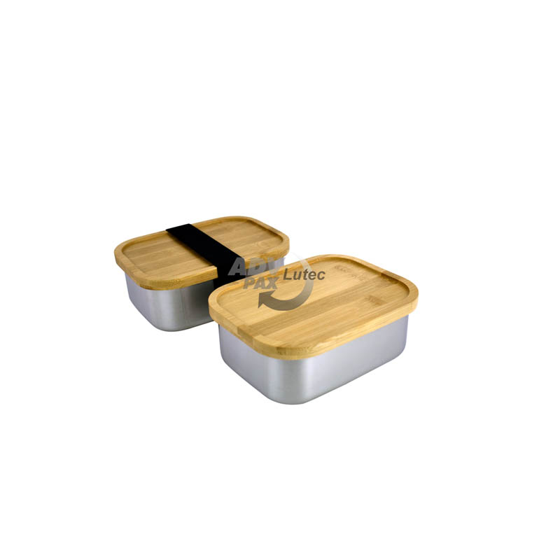 Brotdosen Stainless Steel Lunchbox Bamboo