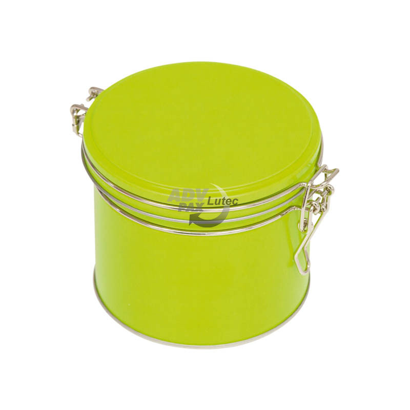 Kaffeedose Wire hinge tin mini green