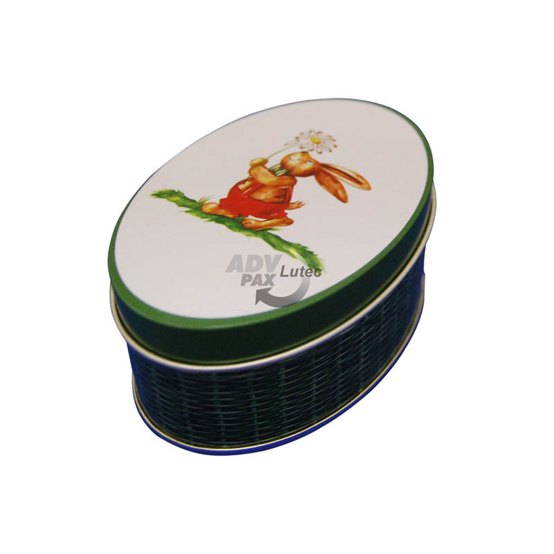 Rabbit Basket Oval Tin