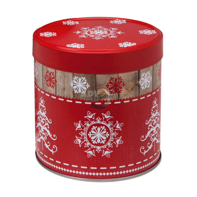 Lebkuchendose red Gingerbread Tin Wood