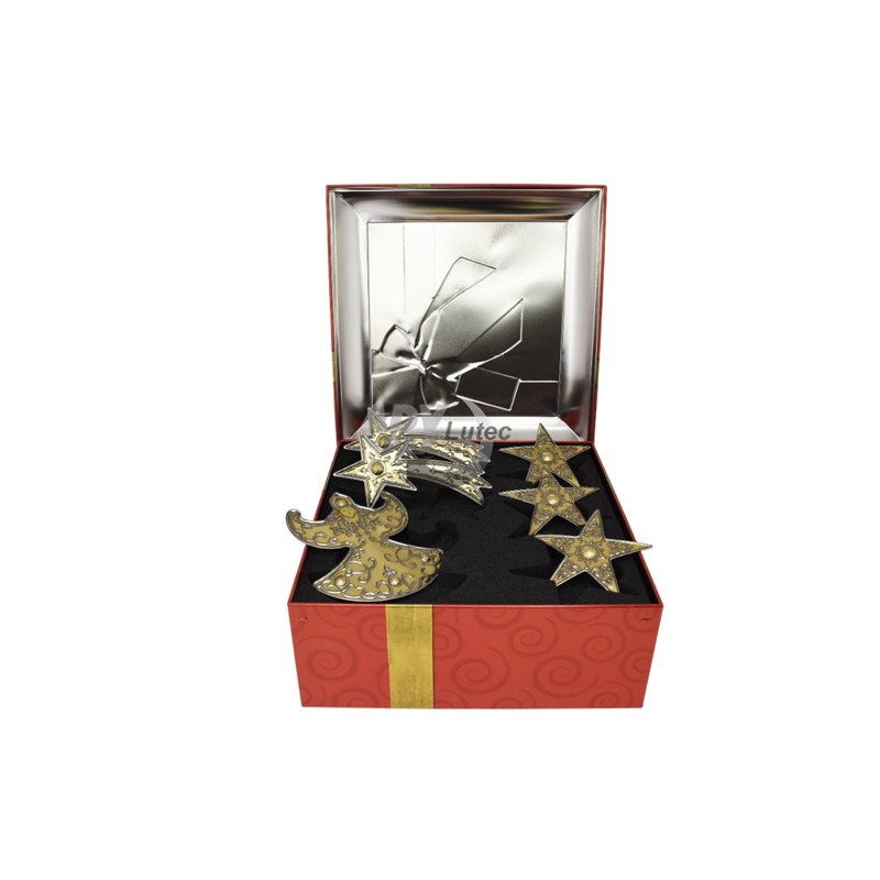 Christbaumschmuck Dose mit Inhalt