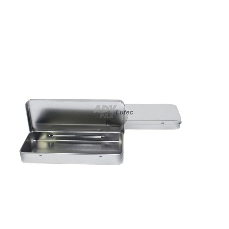 Etui Dose silbermatt
