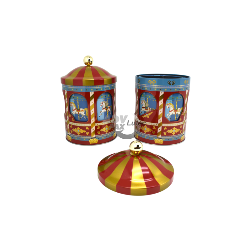 Geschenkdose Keksdose Karussell Musikdose