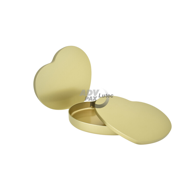 Herzdose gold - klann.de Restposten, von Klann Packaging Made in Germany