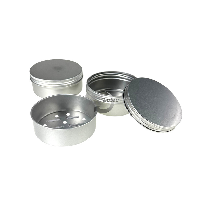 Seifendose aus Aluminium Soap rund medium