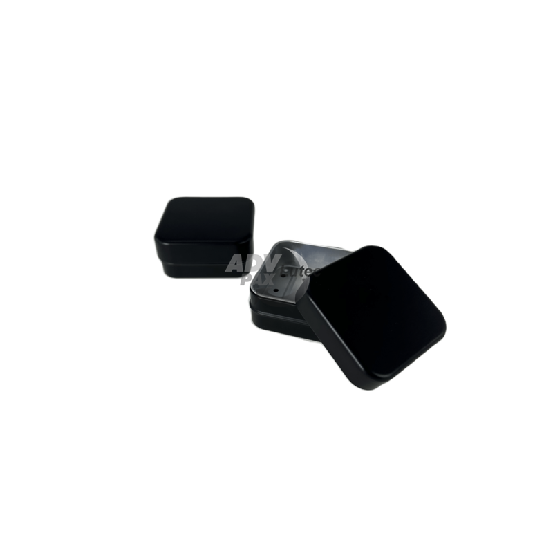 Seifendose Seifenbox Seifenbehälter Seifenablage Seifenschale Aluminiumdose Kosmetikdosen Soap square black