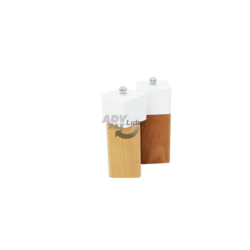 Salz- und Pfeffermühle mit Keramikmahlwerk Gewürzmühle Rio white