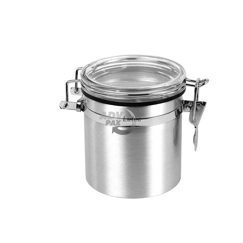 Kaffeedose Wire hinge Aluminum tin small 250ml