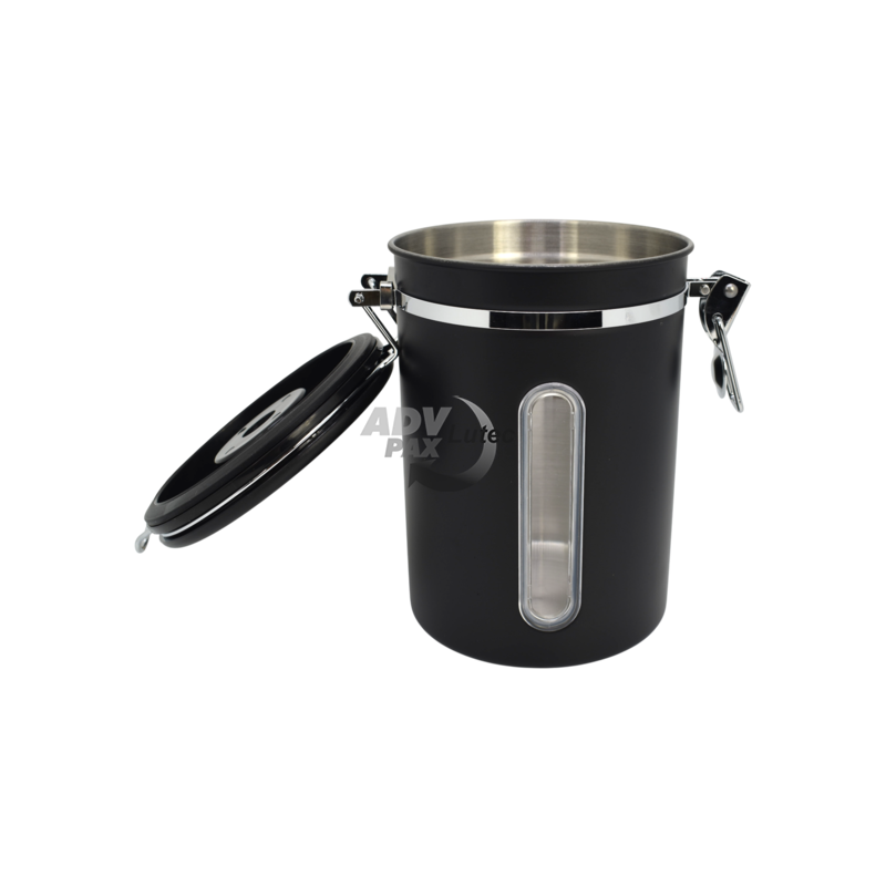 Bügelverschlussdose Kaffeedose Teedose Vorratsdose Edelstahl Coffee 1.800 ml