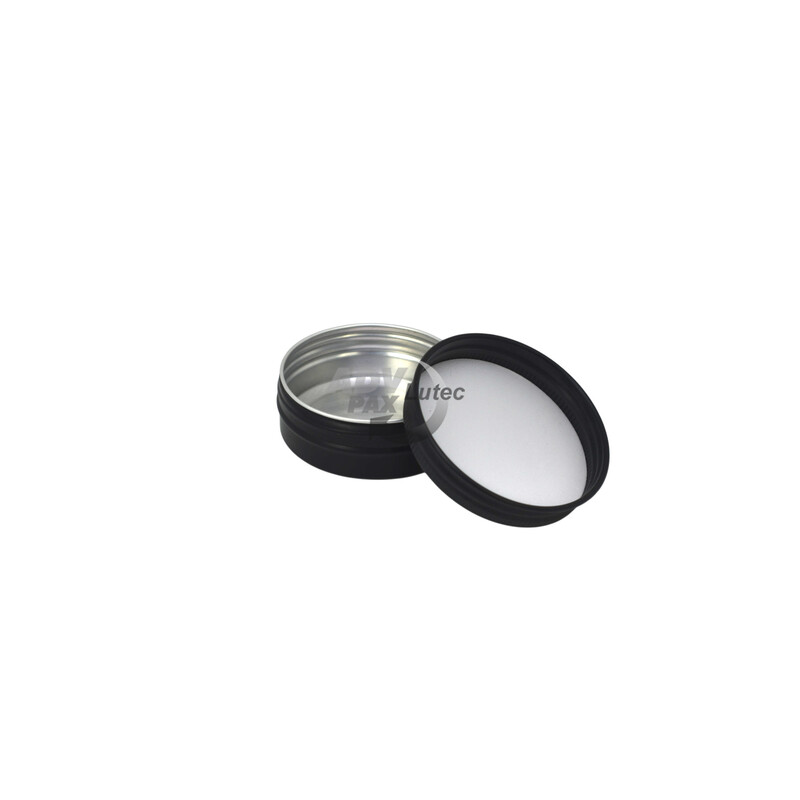 Aluminiumdose Aluminiumbox Aufbewahrungsdose Kosmetikdosen Aludose BLACK 30ml