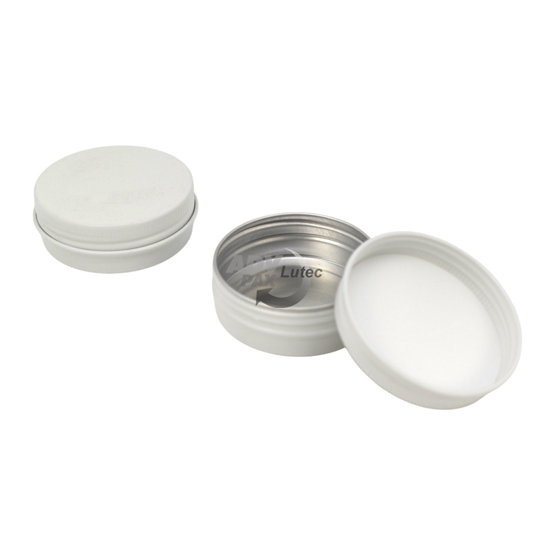 Aluminiumdose Aluminiumbox Aufbewahrungsdose Kosmetikdosen Aludose WEISS 30ml