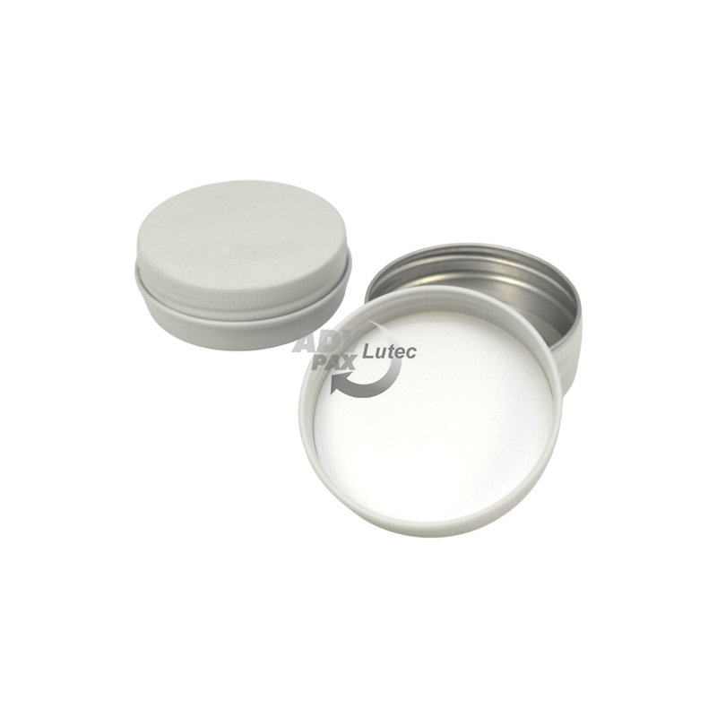 Aluminiumdose Aluminiumbox Aufbewahrungsdose Kosmetikdosen Aludose WEISS 30ml